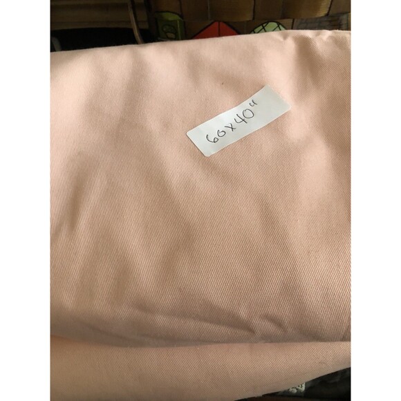 Pink Pink Lined Curtain Panels 60x40 Cotton Blend - Picture 3 of 3